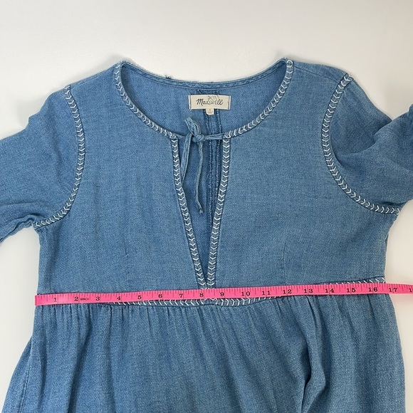 Madewell Indigo Peasant Dress Small - Picture 11 of 13
